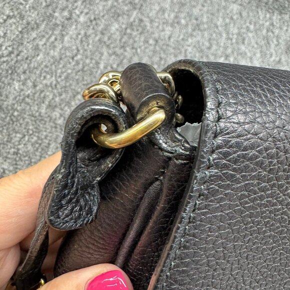 GUCCI Soho Black Leather Shoulder Bag 688-082125 - Picture 5 of 12